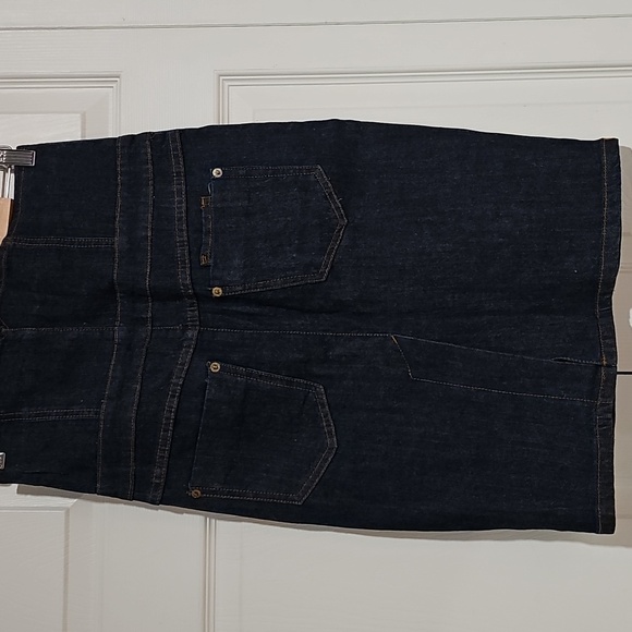 Wet Seal High-Waisted Button-Front Denim Skirt (Size 7) - Picture 4 of 5